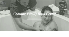 Desktop Screenshot of growingfamilybirthcenter.com